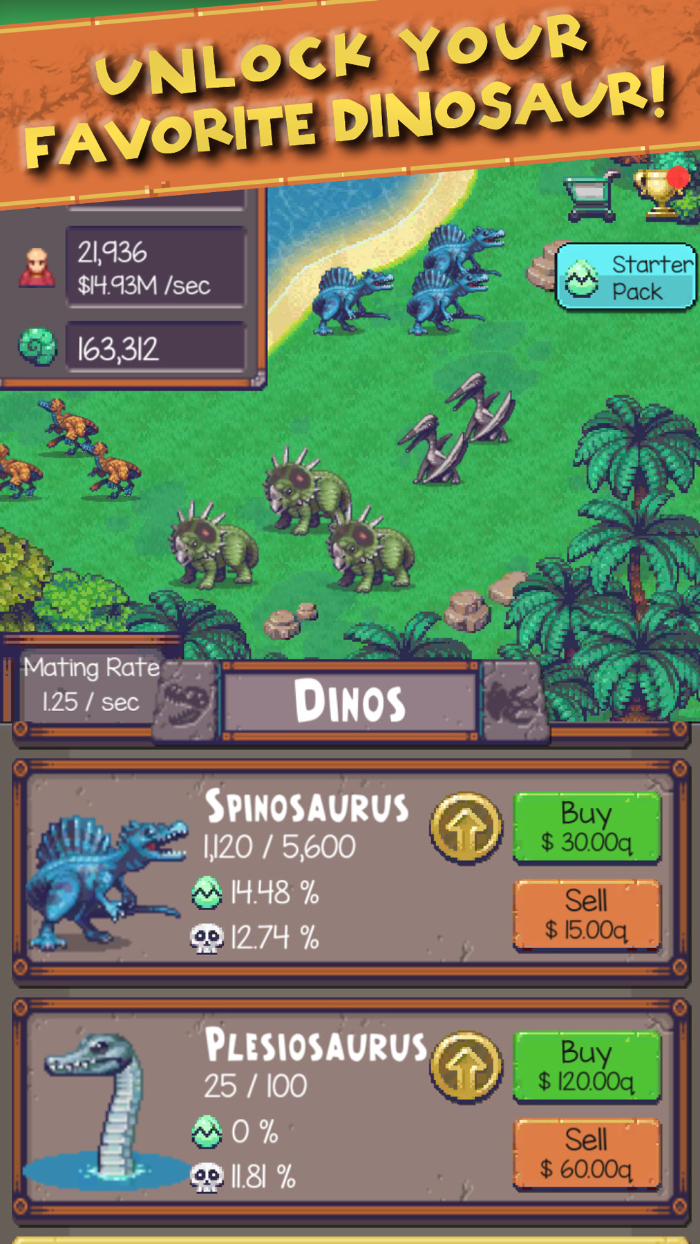 Idle Dino Zoo ภาพหน้าจอเกม