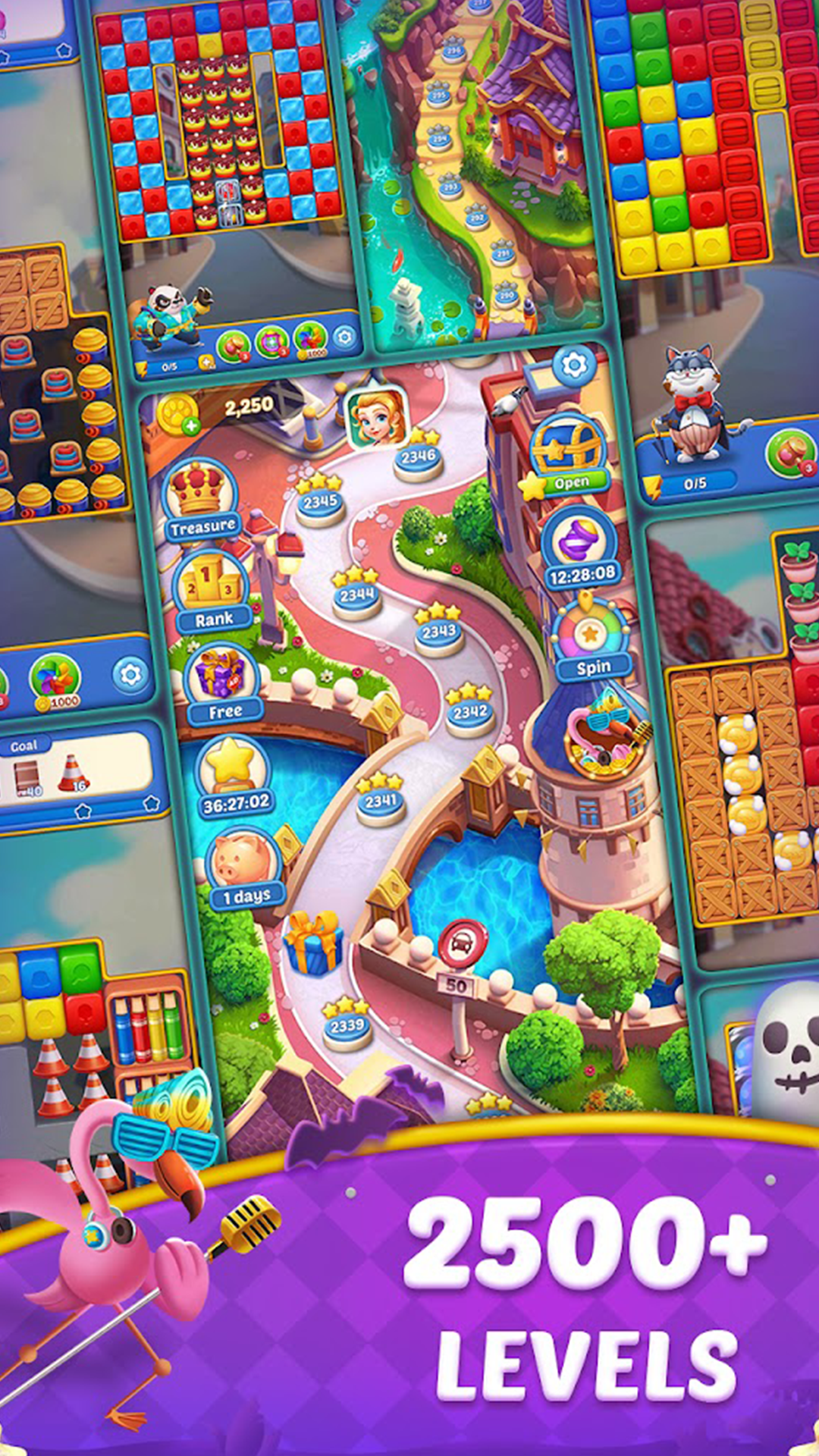Cube Blast Journey: Toon & Toy Game Screenshot