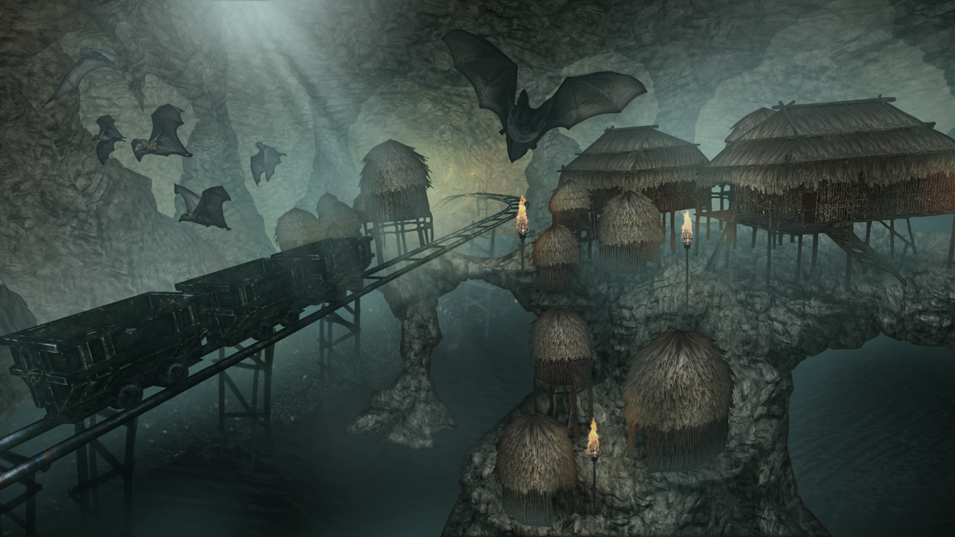 VR Temple Roller Coaster Game Screenshot