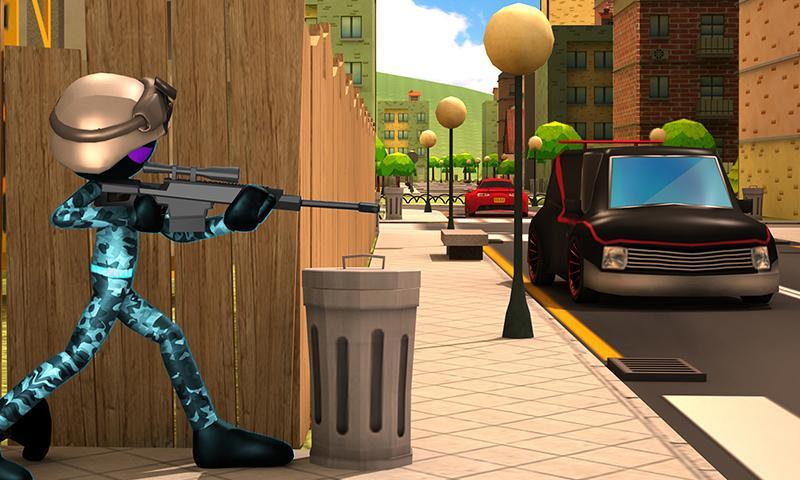 Stickman Sniper Squad 2017 Game Screenshot