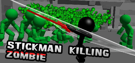 Banner of Stickman Killing Zombie 