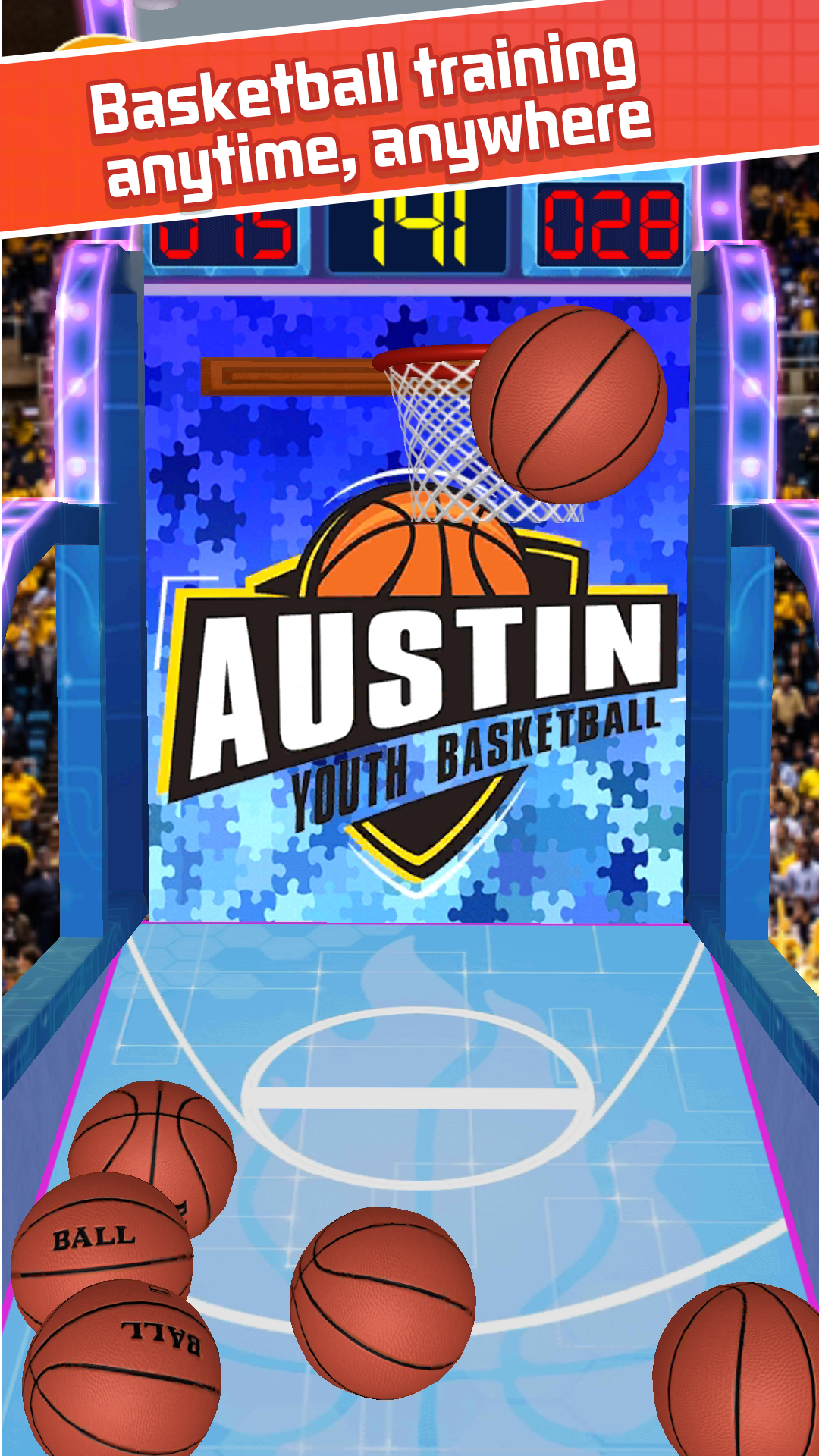 Screenshot 1 of Basketball Dunk King - Jeux d'arcade classiques gratuits 1.2