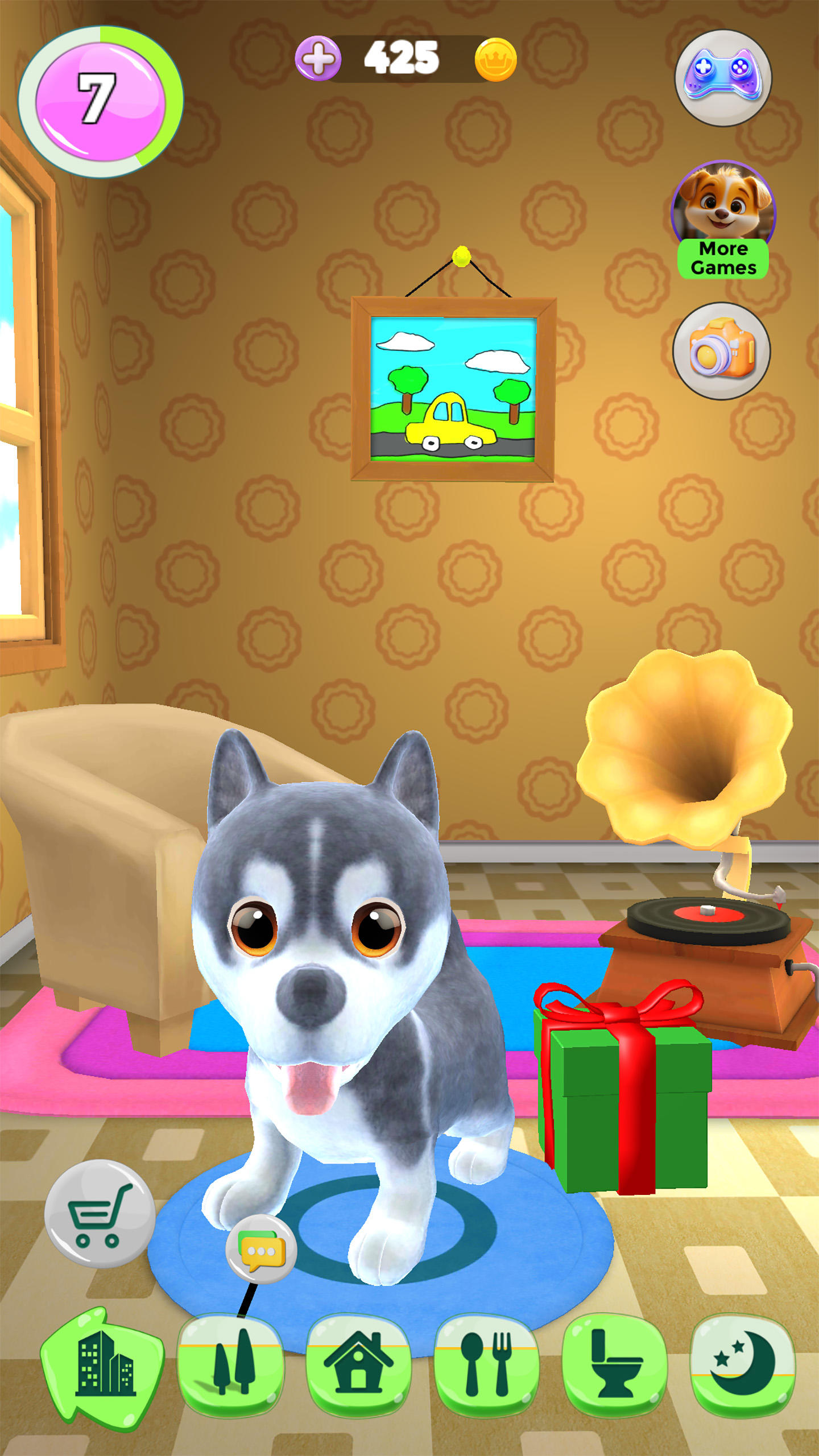 Cuplikan Layar Game Talking Puppy - Virtual Pet