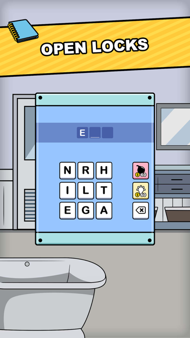 Escape Room: Mystery Word 게임 스크린샷