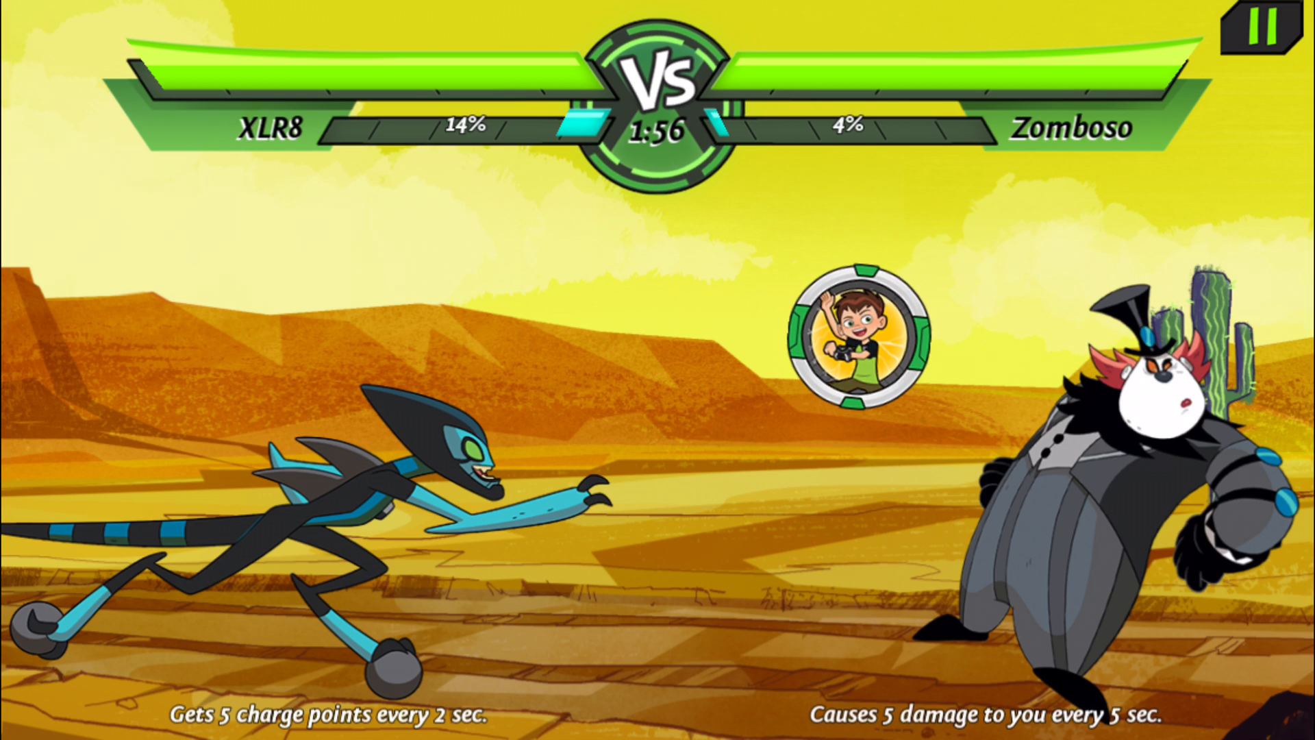Captura de Tela do Jogo Ben10: Evolução Alienígena