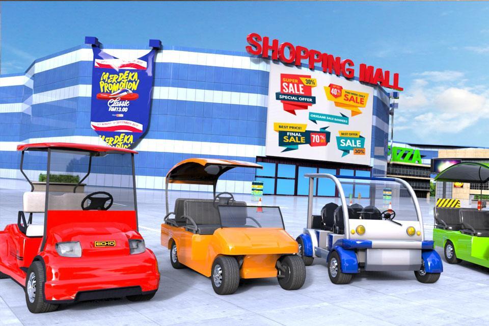 Taksi simulator mobil - game shopping mall mal screenshot game