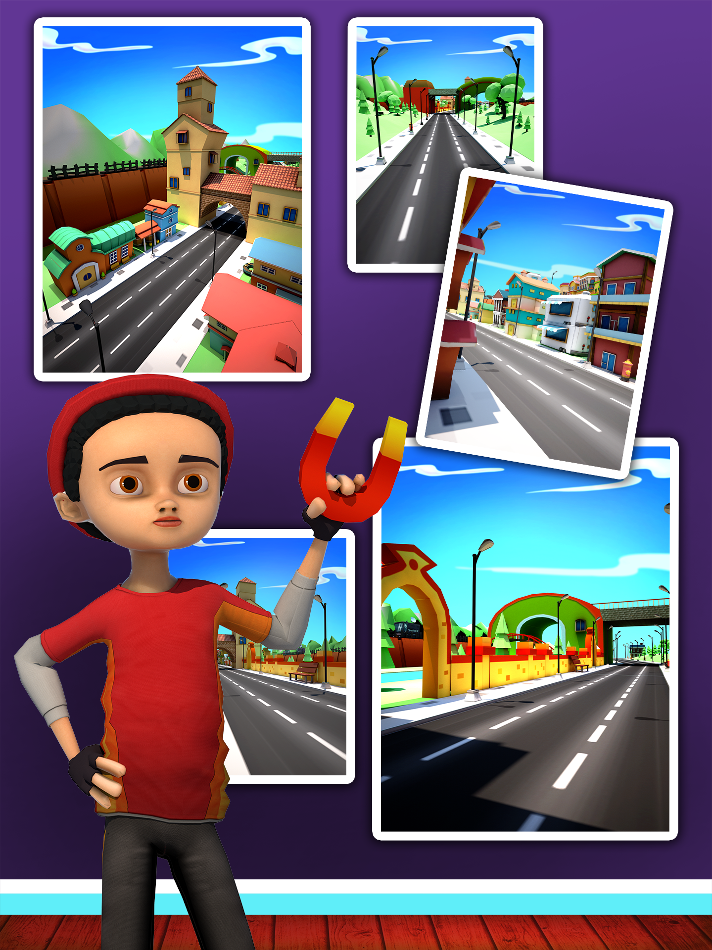 Big City Runner 3D Game Screenshot