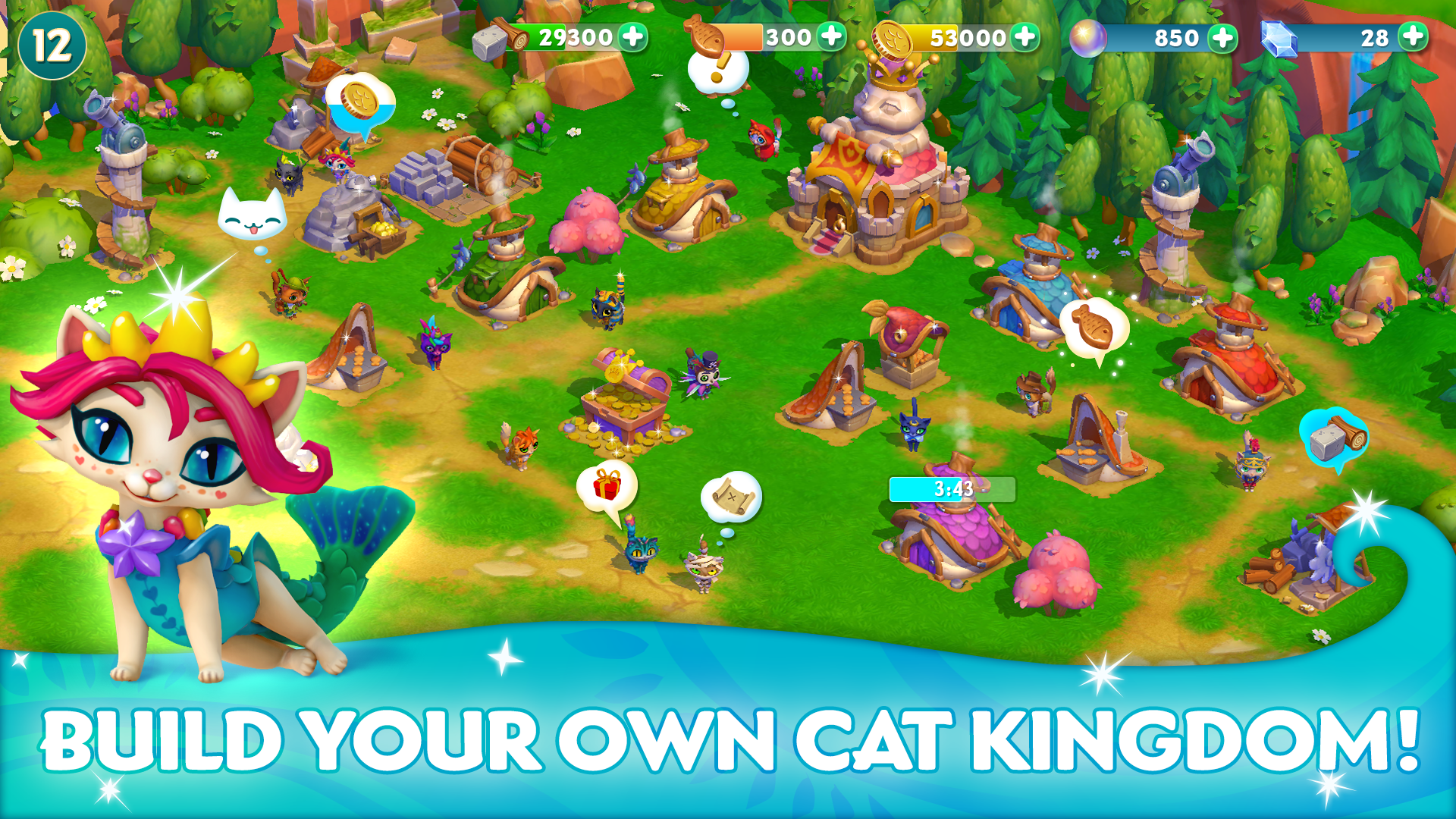Screenshot 1 of Kisah Kucing: Kerajaan Pahlawan 1.2.3.774