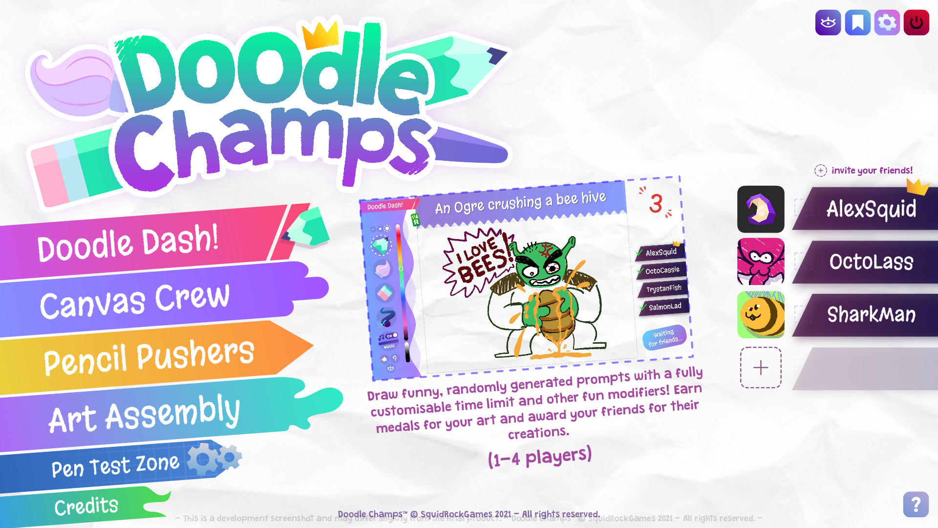 Doodle Champs screenshot game