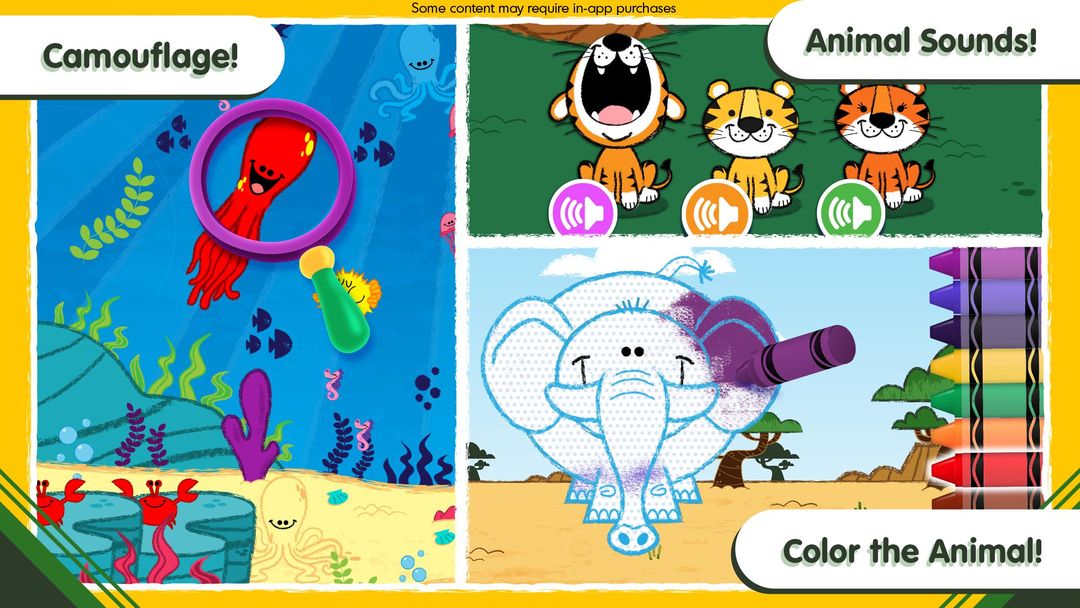 Screenshot of Crayola Colorful Creatures