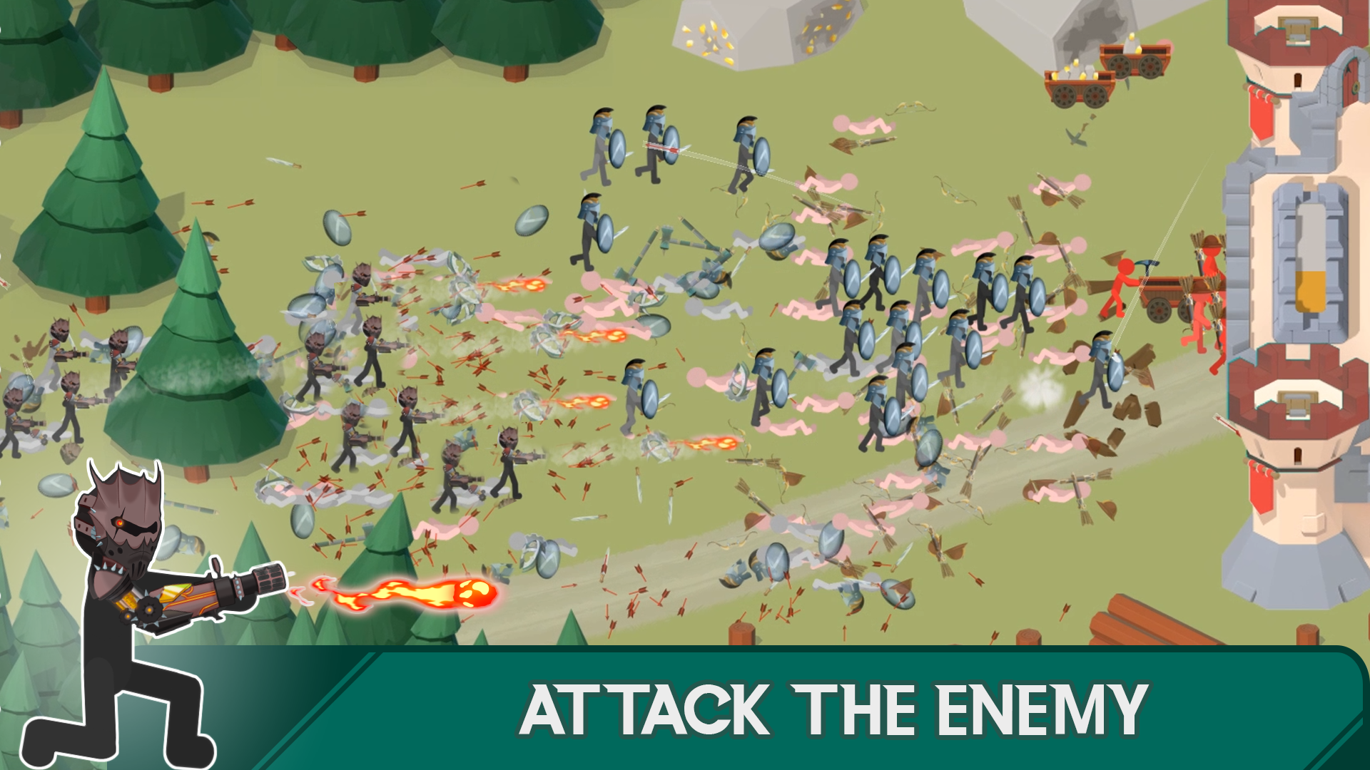 Screenshot of War of Stickman