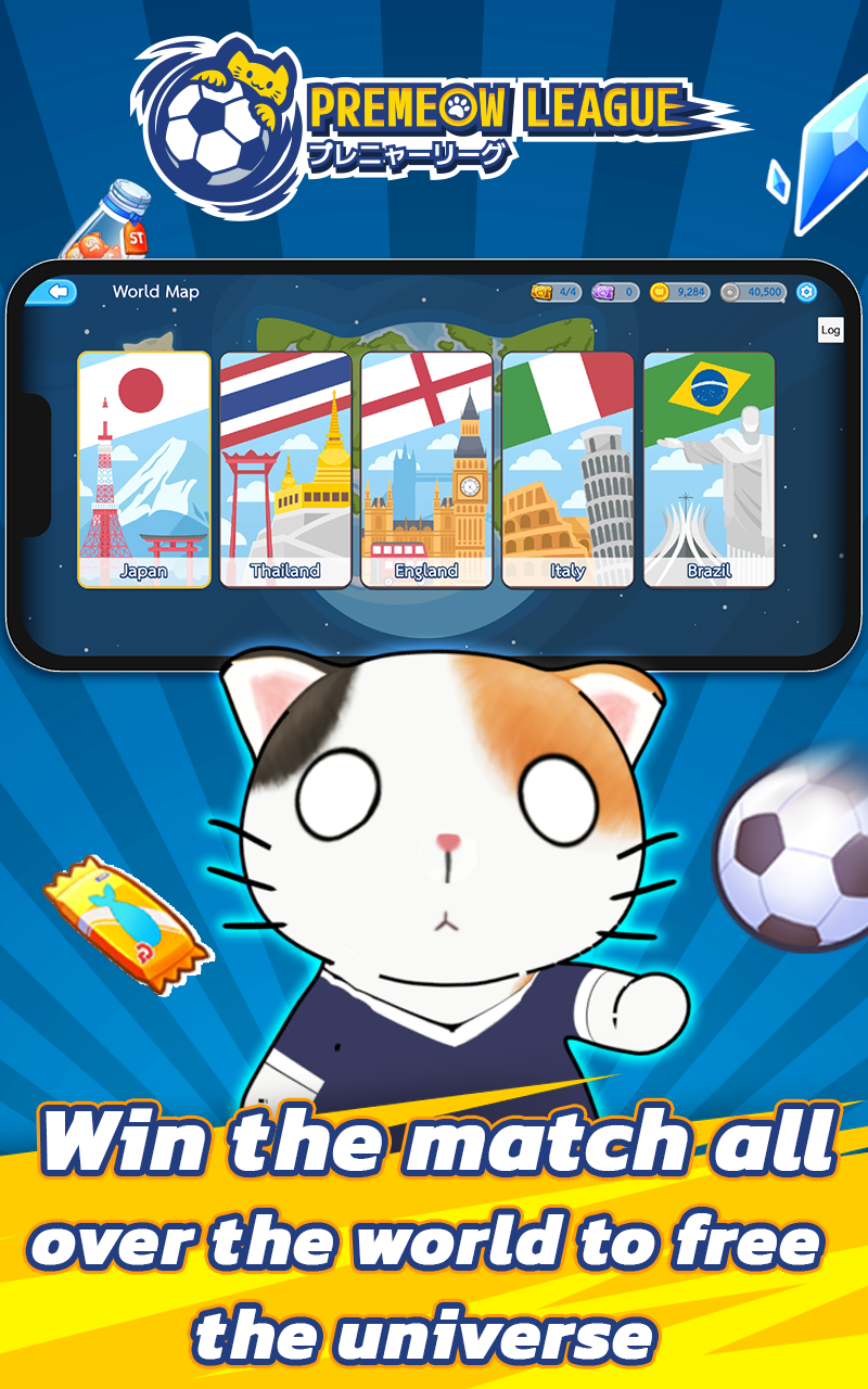 Screenshot of Premeow League Cat Football
