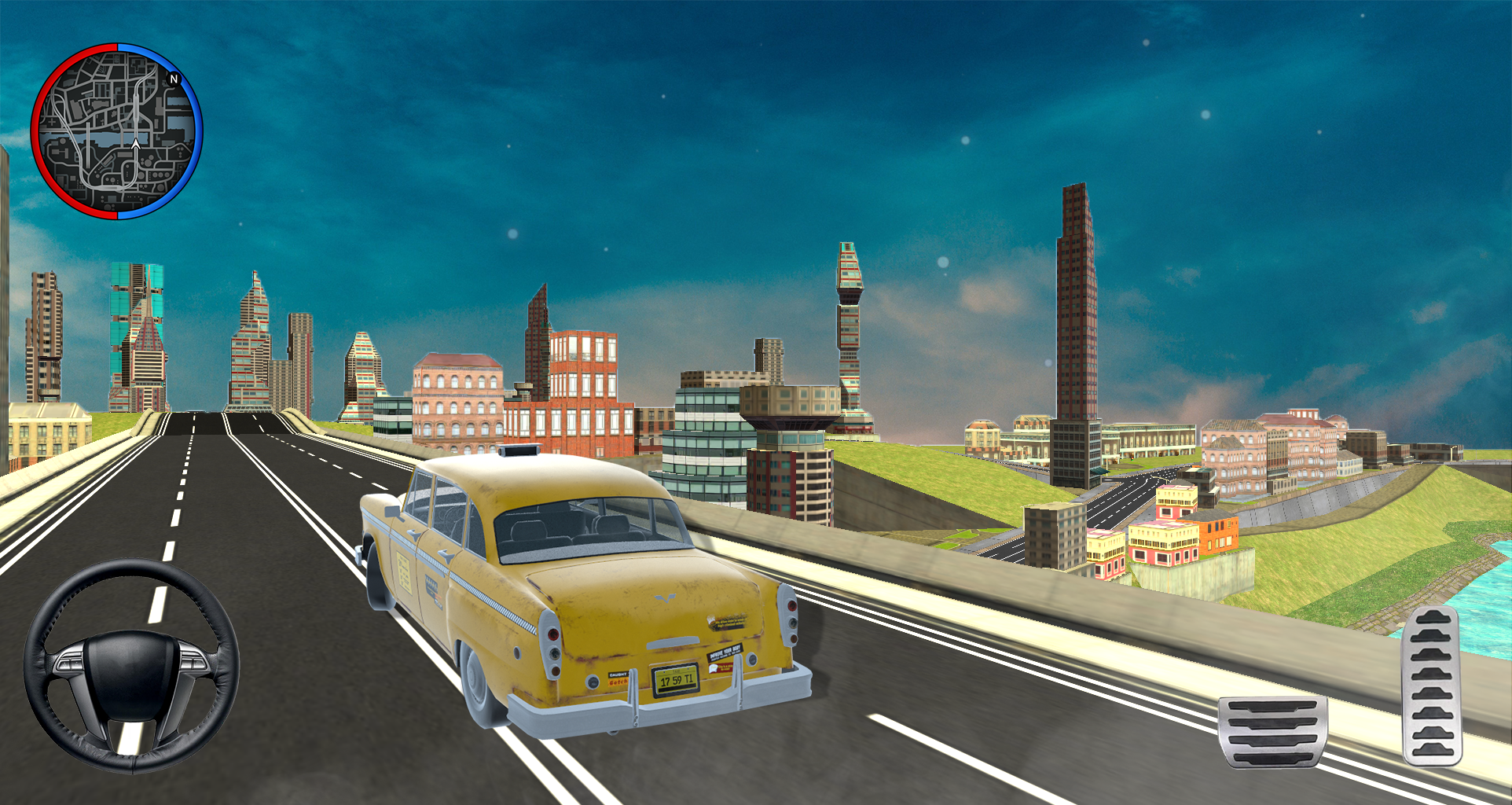 Taxi Simulator 3D - Taxi Games screenshot game