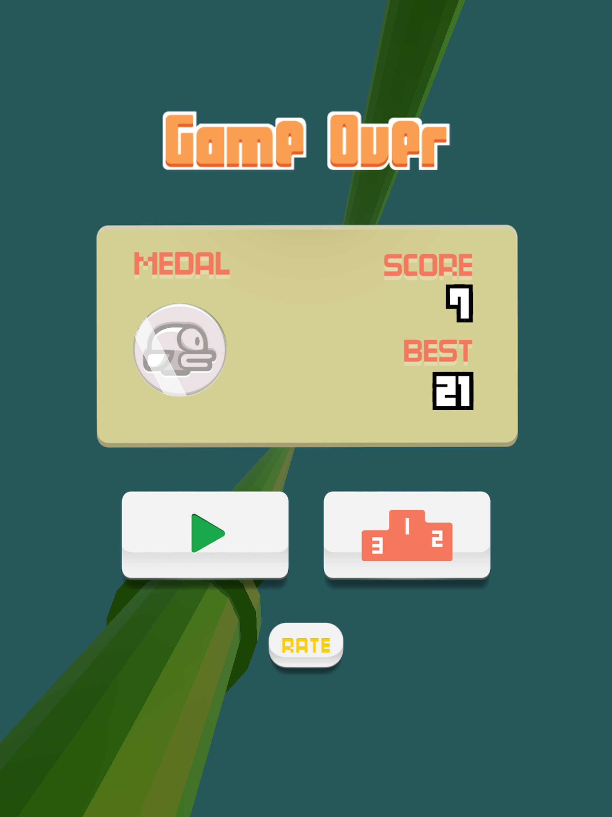 Flappy 3D - Bird's Eye View Game Screenshot