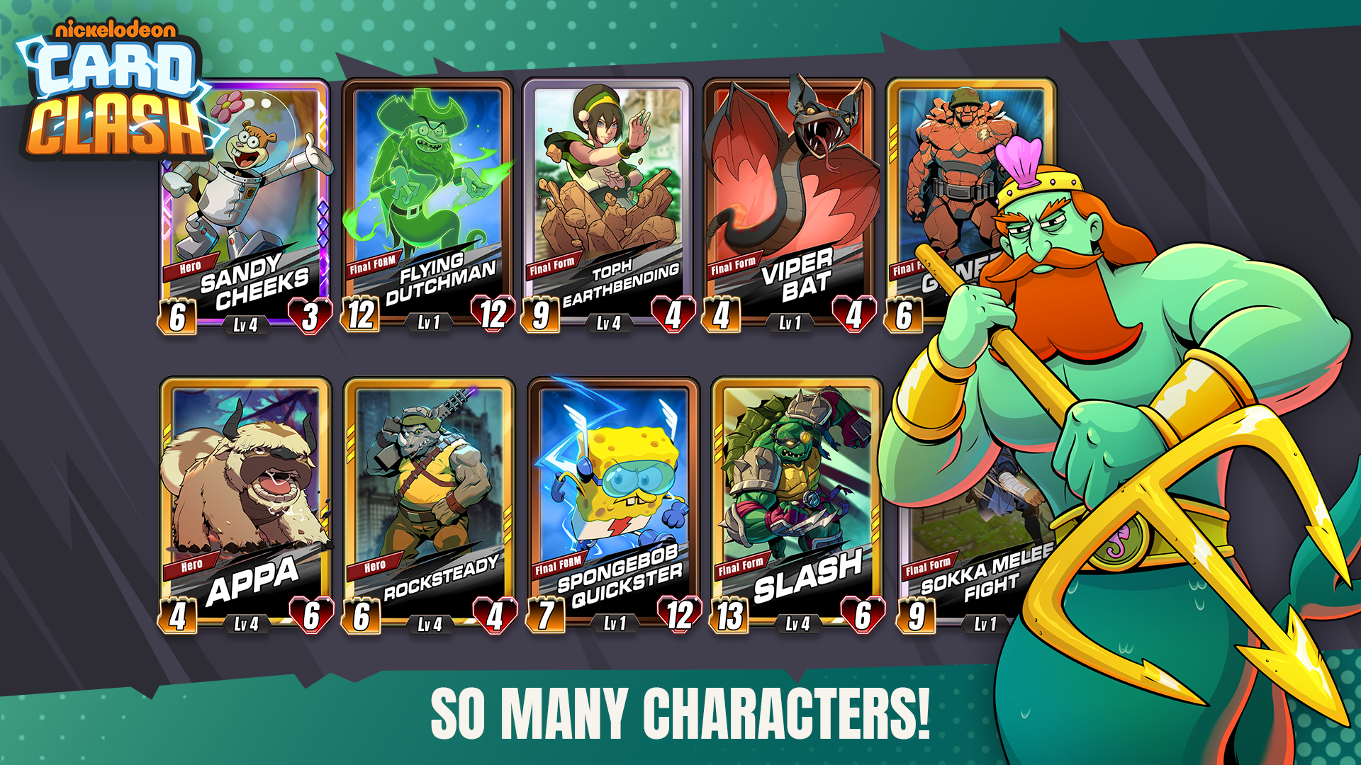 Nickelodeon Card Clash Game Screenshot