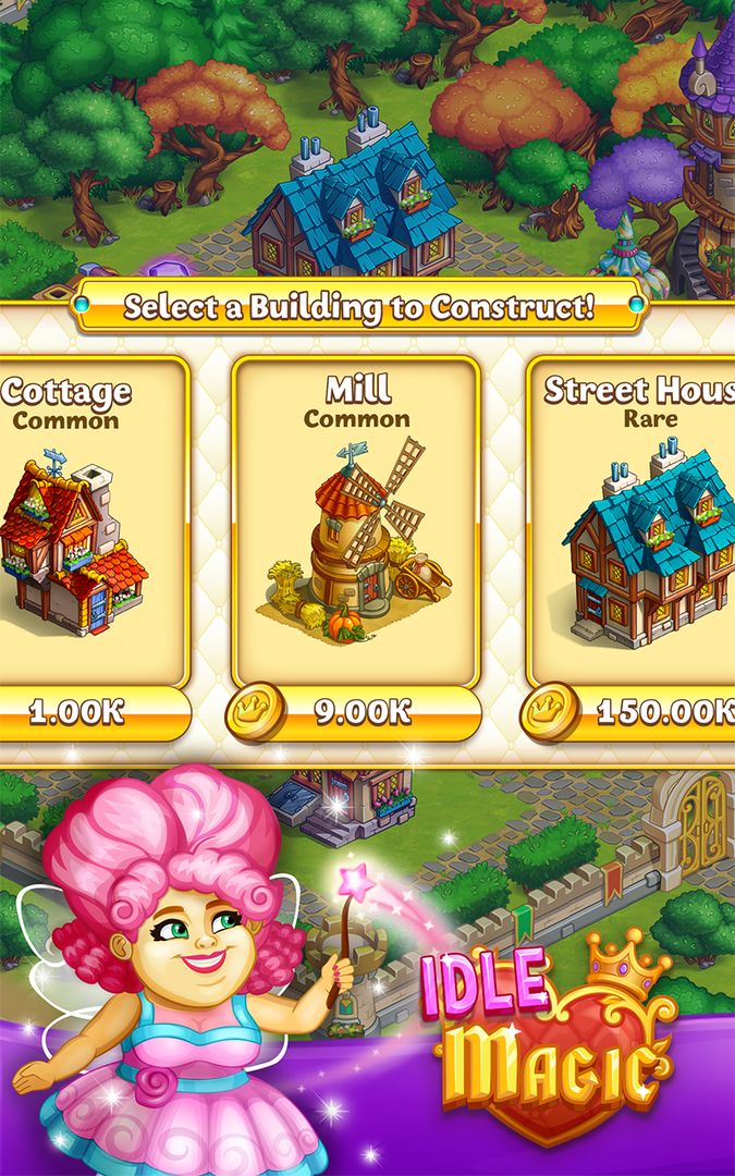 Idle Magic:Builder,Miner,Farmer at Click Away City screenshot game
