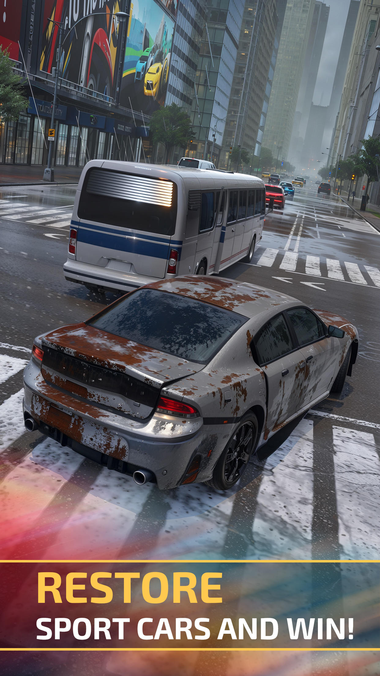 Скриншот игры Street Racing Idle