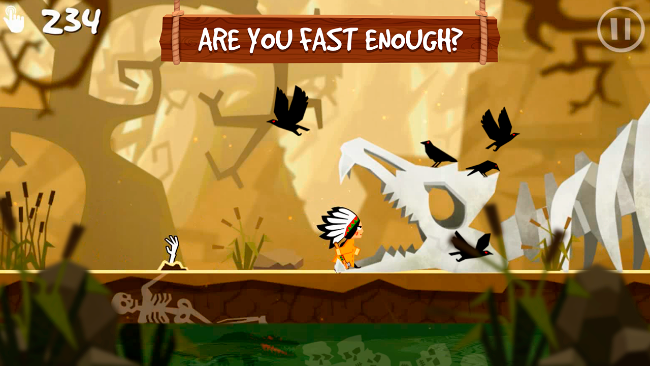Save Mongwau - Ancient Rush Game Screenshot