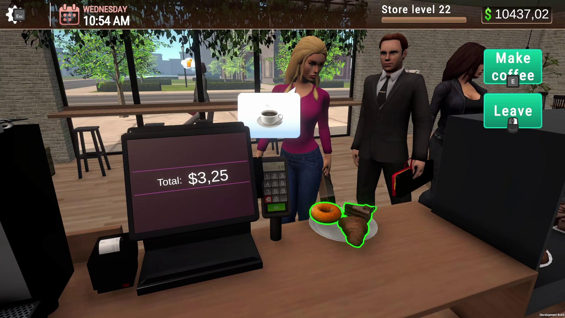 Coffee Bar Simulator Game Screenshot