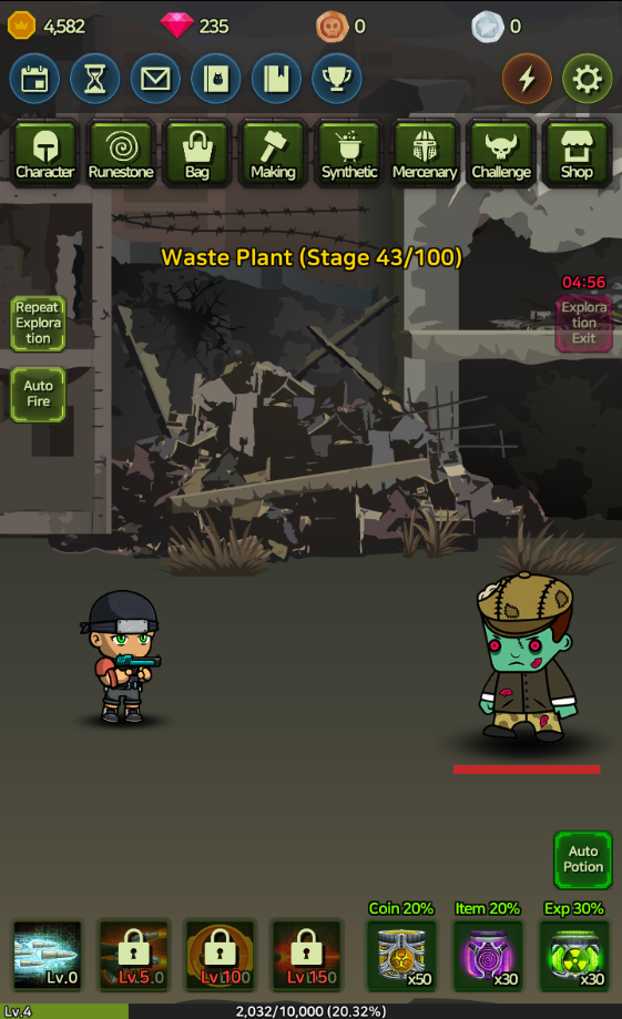 Raising Mercenary (Clicker, Auto Game) screenshot game