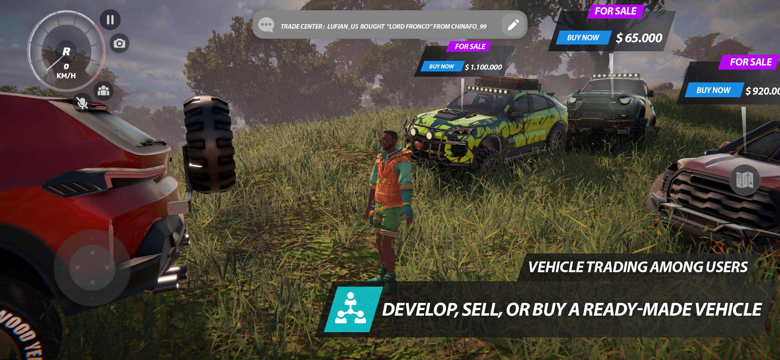 Скриншот игры Offroad League Online