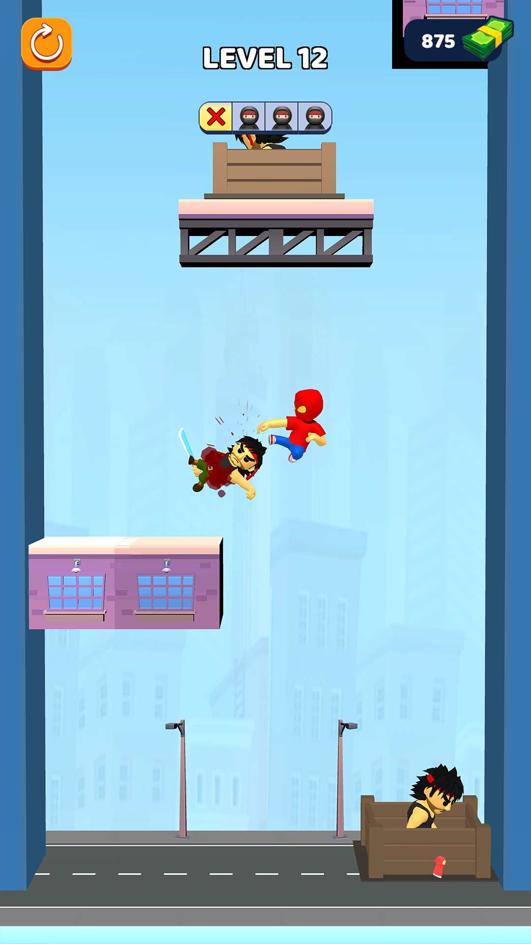 Web Shooter Hero Swing Fight 게임 스크린샷