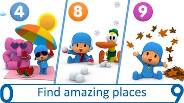 Pocoyo's Numbers game: 1, 2, 3 Game Screenshot