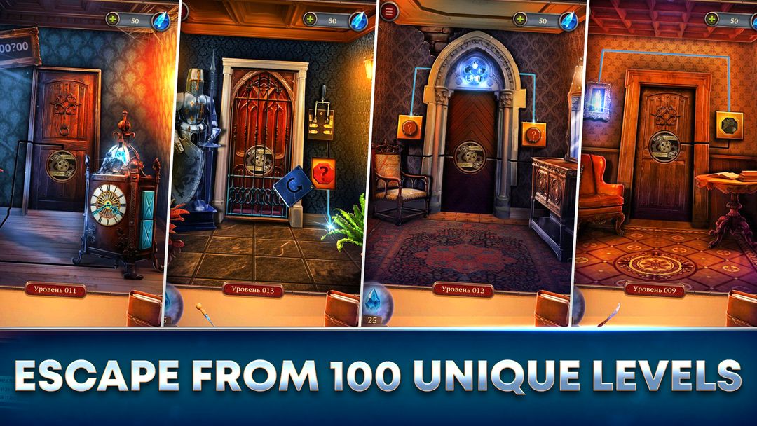 100 Doors Escape Room screenshot game