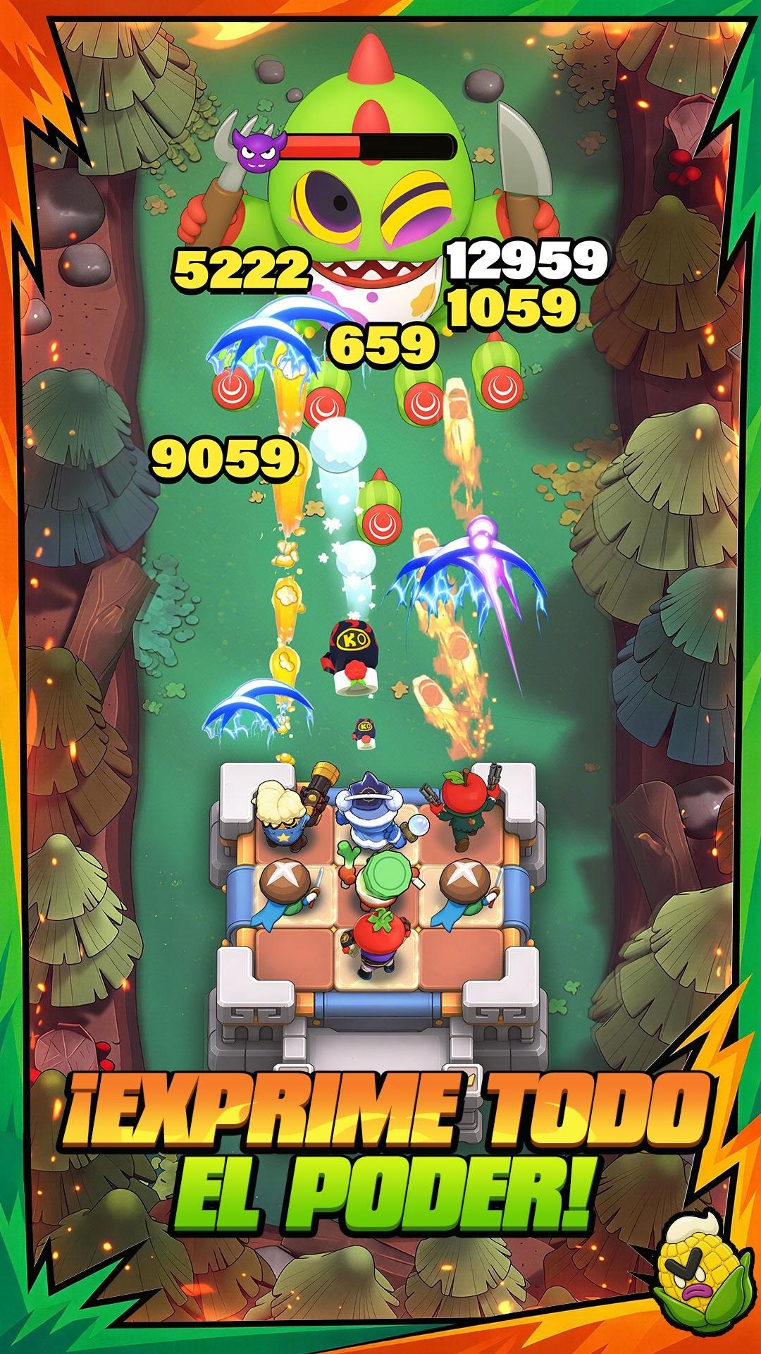 Captura de Pantalla del Juego Plants on Fire: Attack&Defend