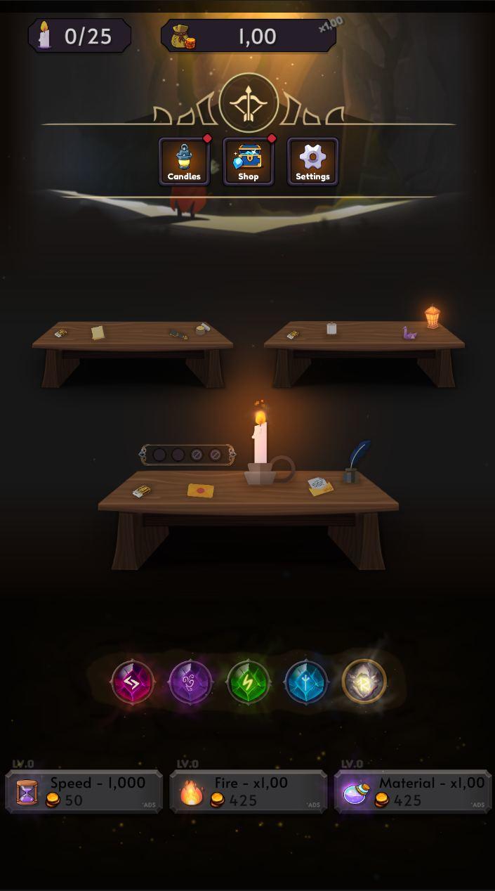Screenshot 1 of Candle Clicker Idle- Dungeon 0.1.6