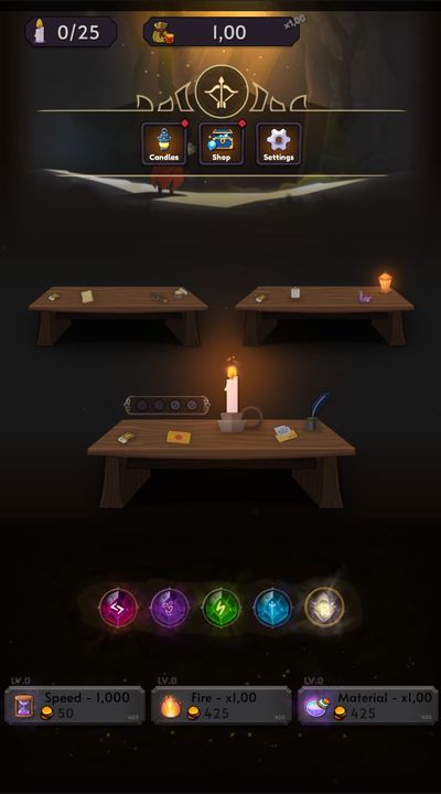 Screenshot 1 of Candle Clicker Idle: Dungeon 0.1.6