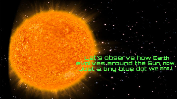 Screenshot of VR Solar System Cardboard