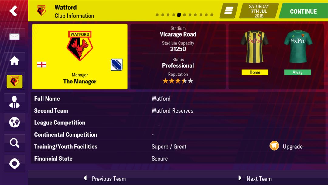 Football Manager 2019 Mobile ภาพหน้าจอเกม