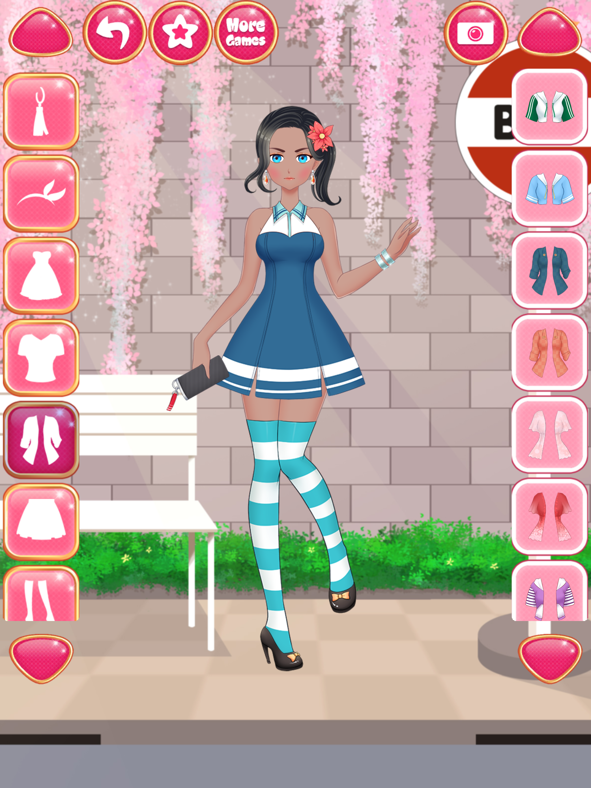 Anime Girls Dress up Games Game Screenshot