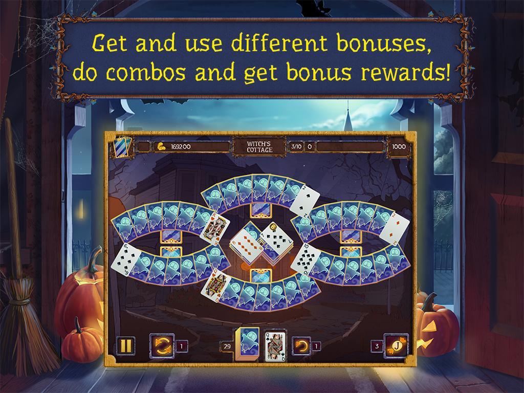 Captura de Tela do Jogo Solitaire game Halloween 2