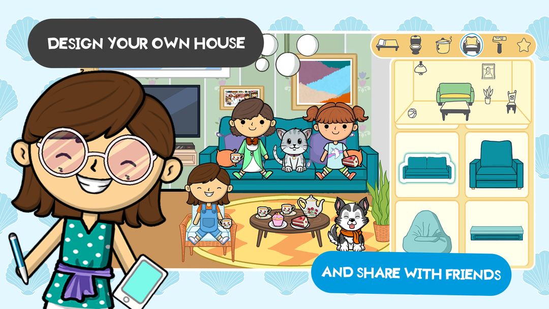 Lila's World:Create Play Learn 게임 스크린 샷