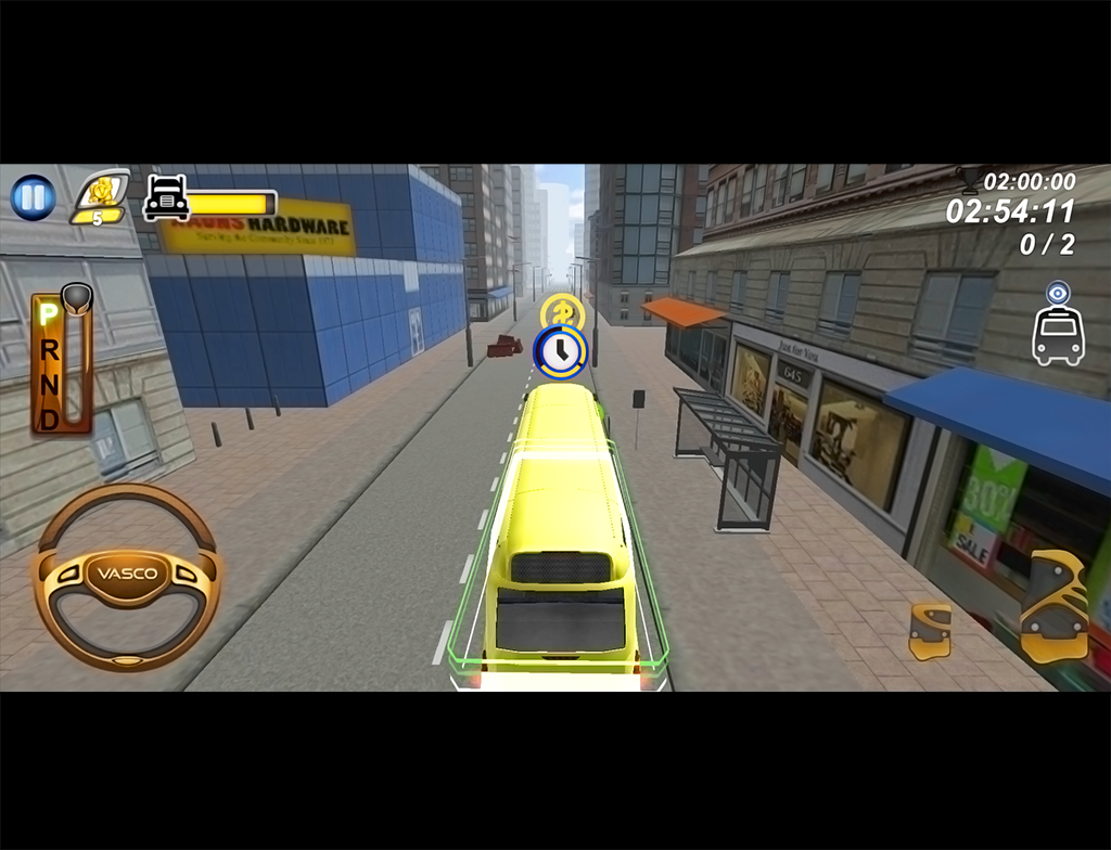 Schoolbus Parking 3D Simulator Game Screenshot
