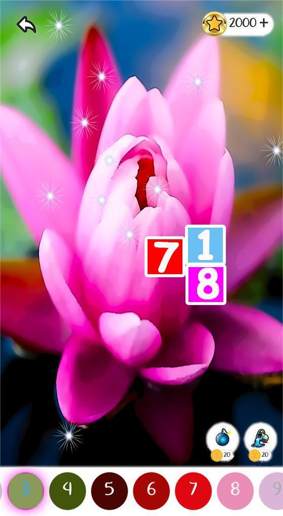 Coloring by numbers books for adults ภาพหน้าจอเกม