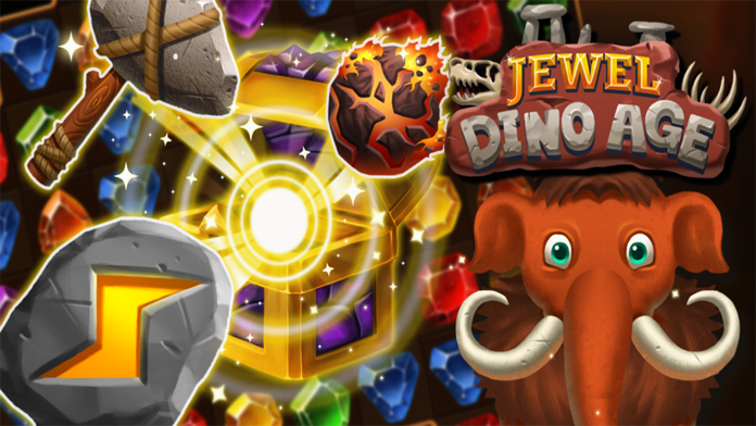 Jewels Dino Age ゲームのスクリーンショット