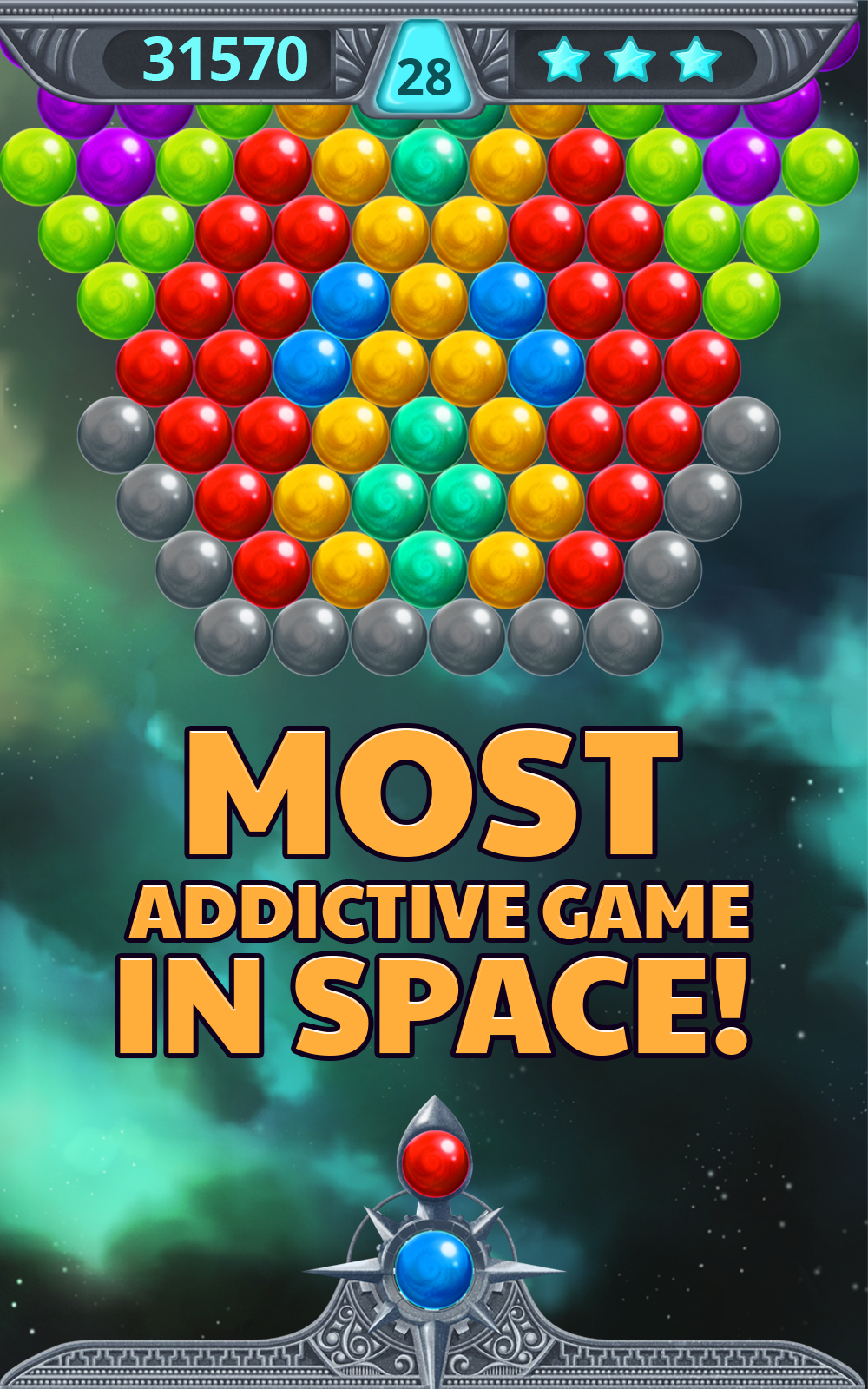Bubble Shooter Space 게임 스크린샷