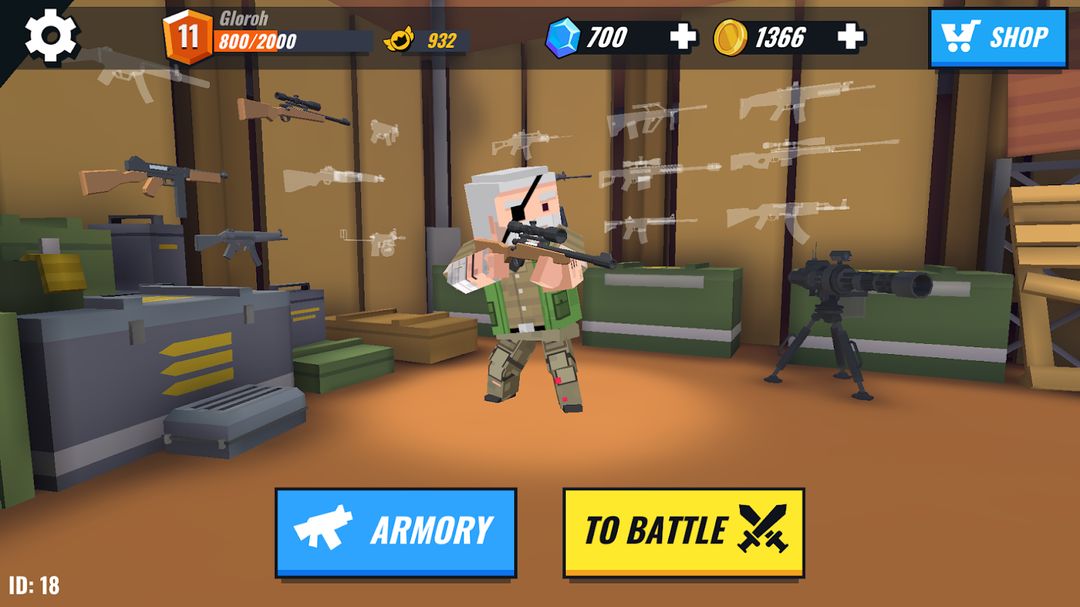 Battle Gun 3D - 像素射擊遊戲遊戲截圖