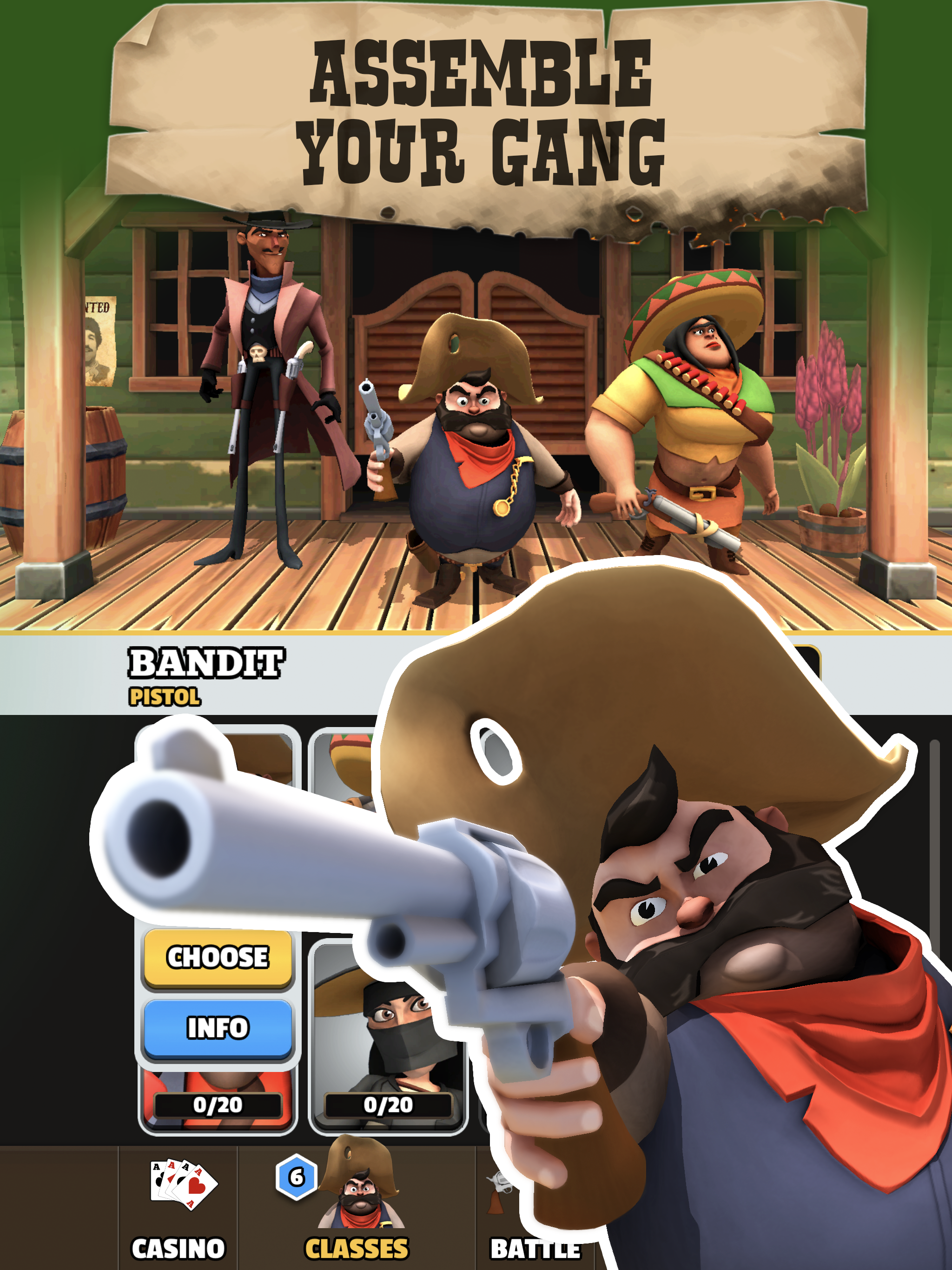 Pocket Cowboys: Wild West Standoff Game Screenshot