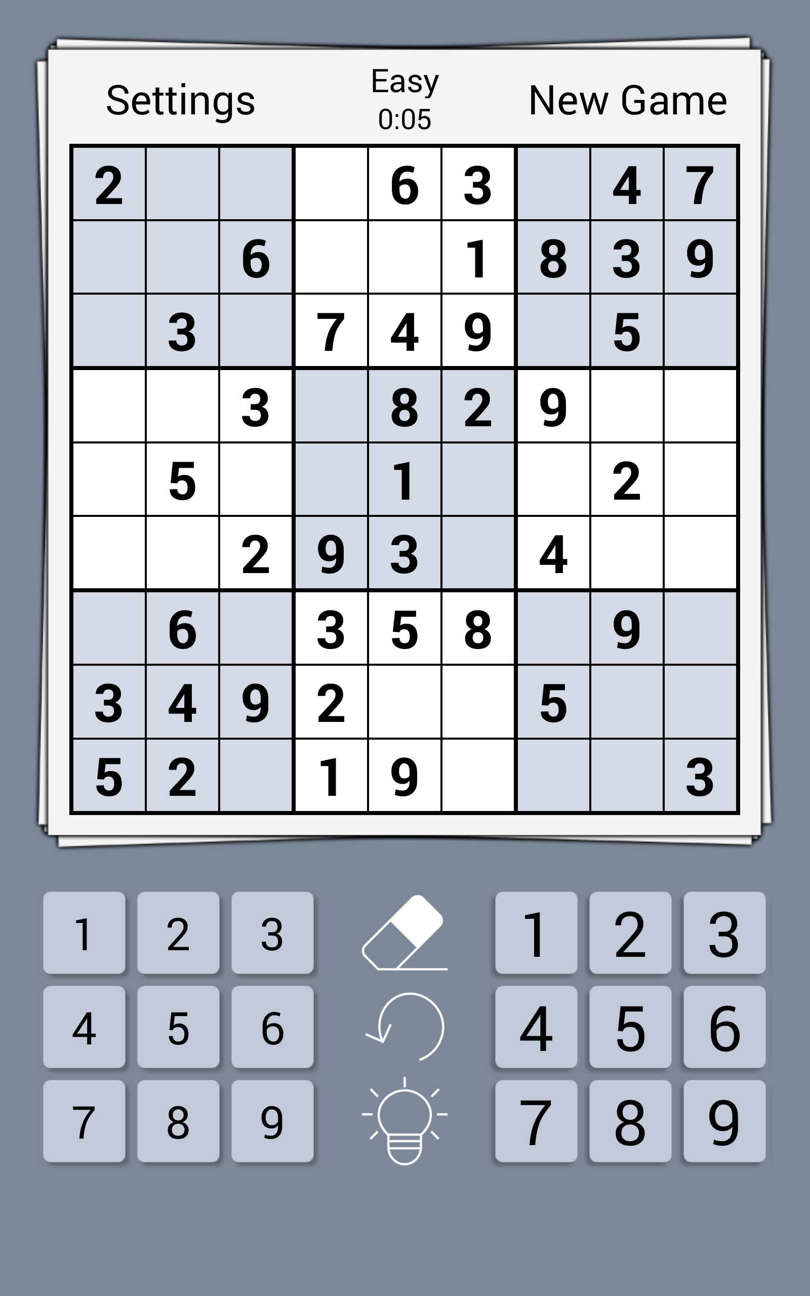 Cuplikan Layar Game Premium Sudoku Cards