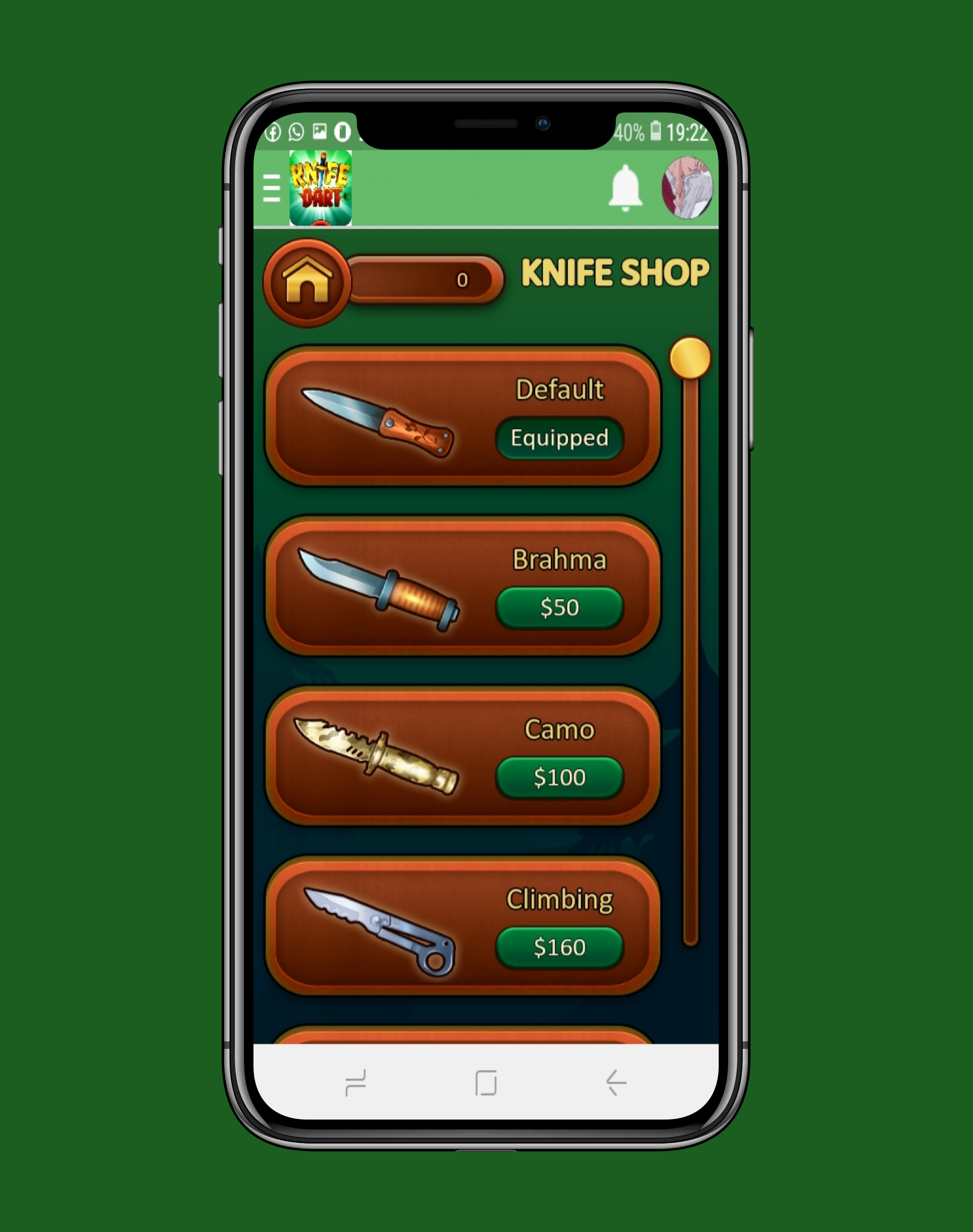Knife dart: Adventure Game Screenshot