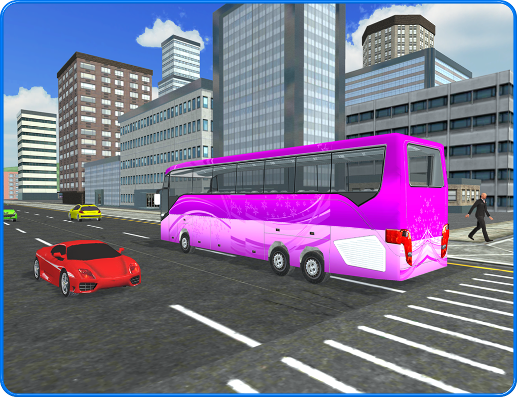 Captura de Tela do Jogo City Bus Simulator - Impossible Bus & Coach Drive