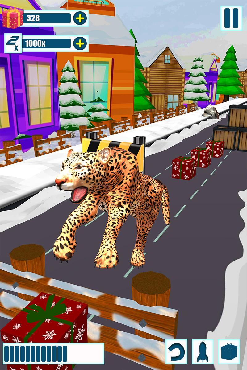 Leopard Survival:Endless Cheetah rush Animal Game Game Screenshot