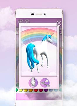 Unicorn 3D Coloring Book Game Screenshot