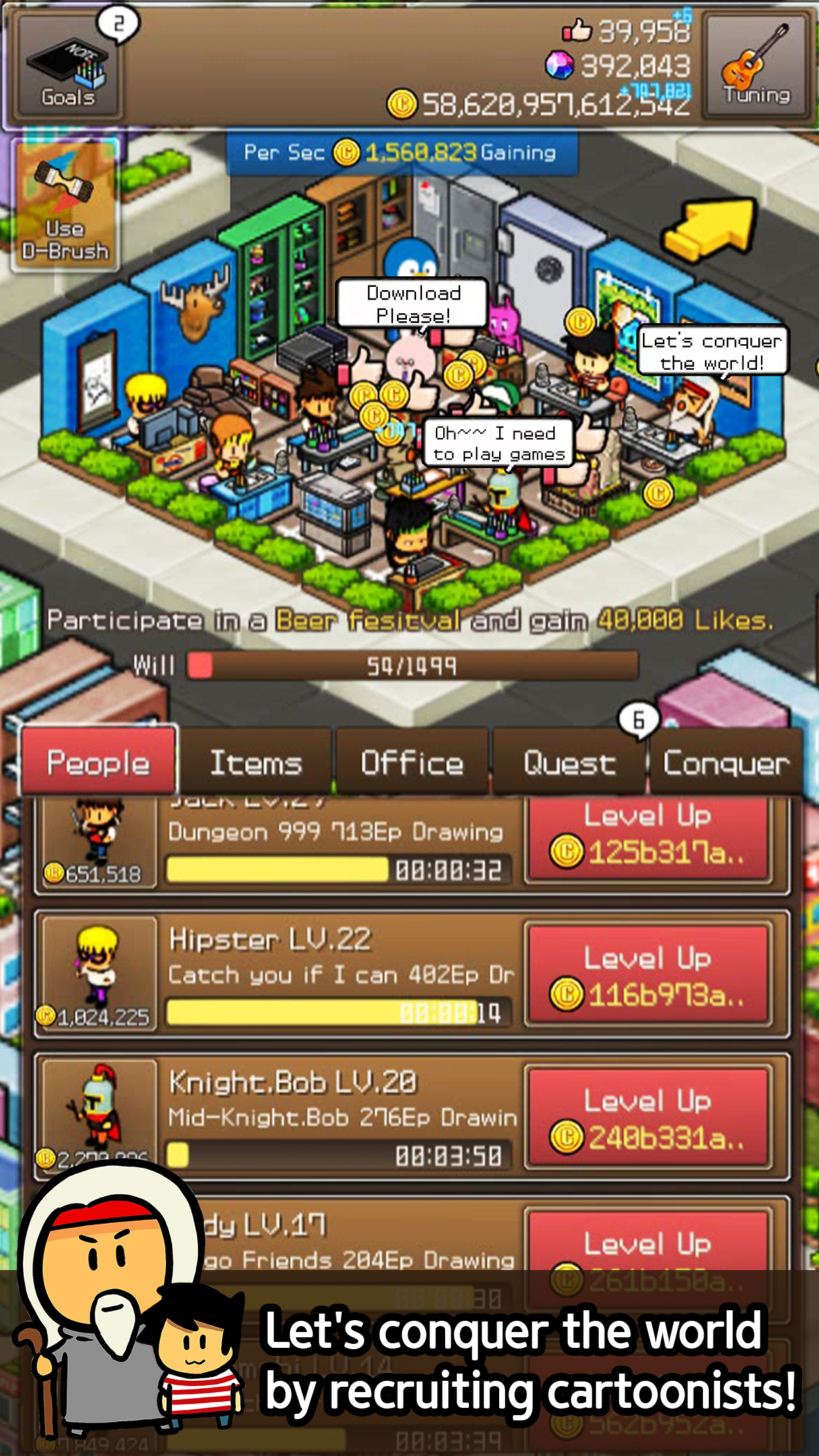 Tap Tap Cartoon - Cartoon999 Game Screenshot