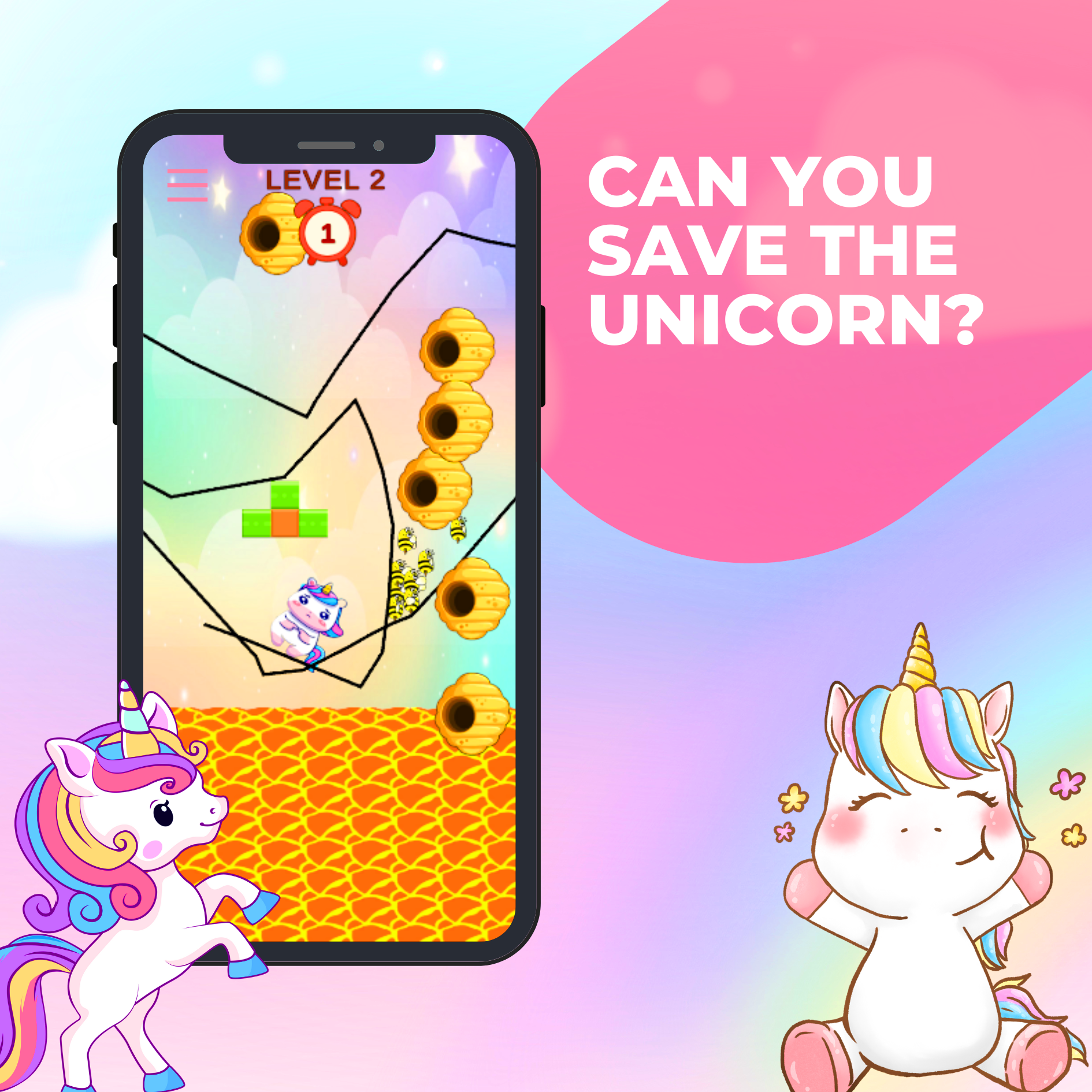 Save pony unicorn princess Game Screenshot