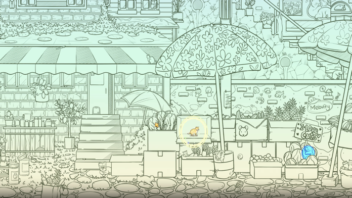 Captura de Tela do Jogo Hidden Cat Puzzle